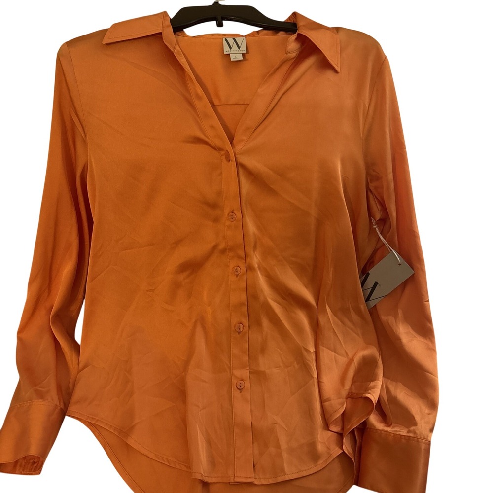 Women's Worthington Large Orange Soda Blouse/ Top / Shirt